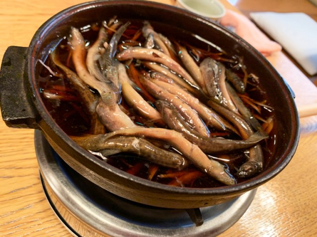 We try a traditional Tokyo dish of stewed loaches, encounter something we’ve never seen before