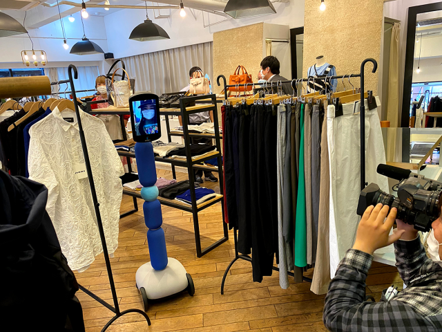 ANA unveils robot avatar shopper at boutique in Oita