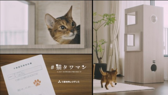Japanese architecture firm creates luxurious “Cat High-Rise Condominium” cat tree【Video】