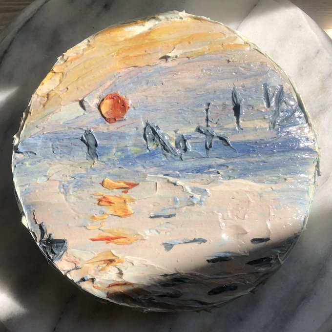 Japanese chef creates impressionist cake【Photos