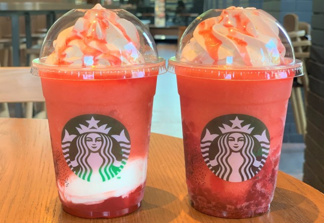 Starbucks Japan surprises customers with fizzy and creamy strawberry Frappuccinos 【Taste Test】
