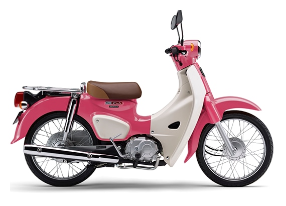pink and white scooter