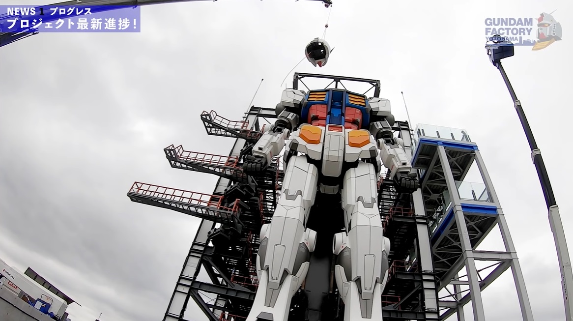 Japan’s new lifesize Gundam is complete and standing proud in Yokohama