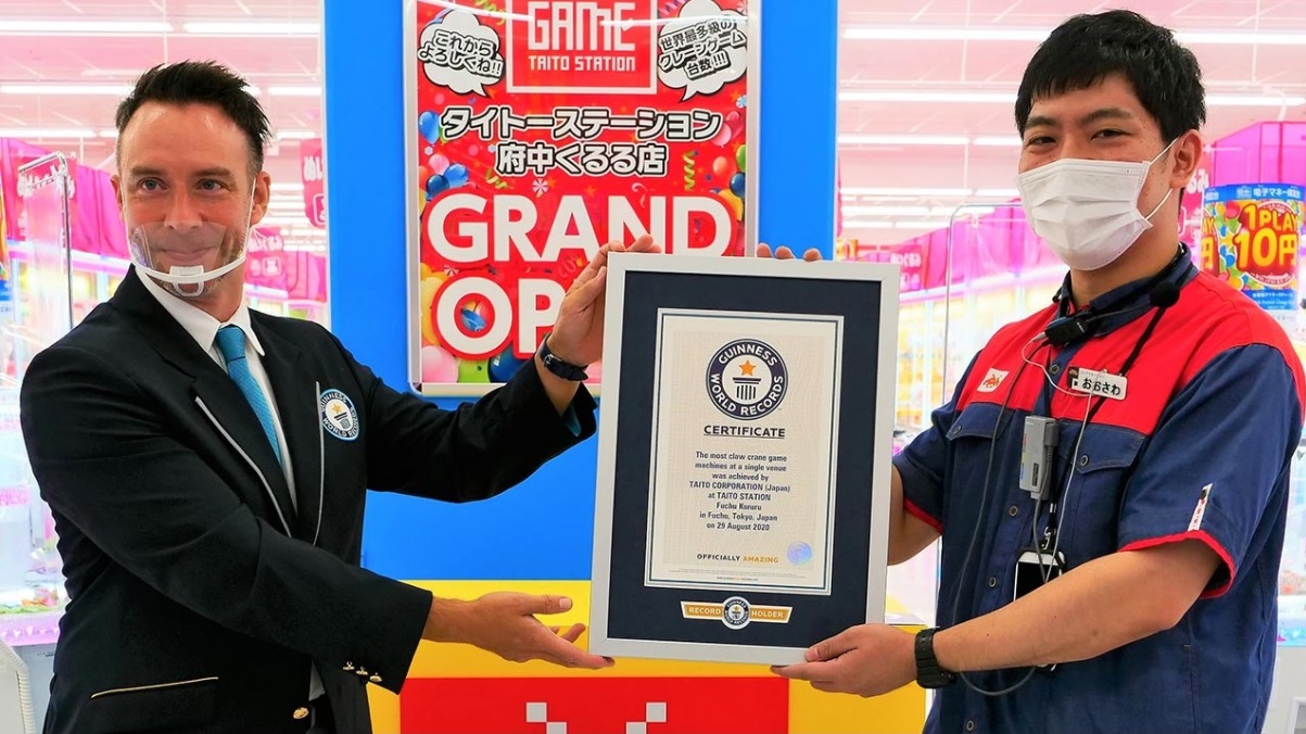 World record set for most crane games in one arcade with new game