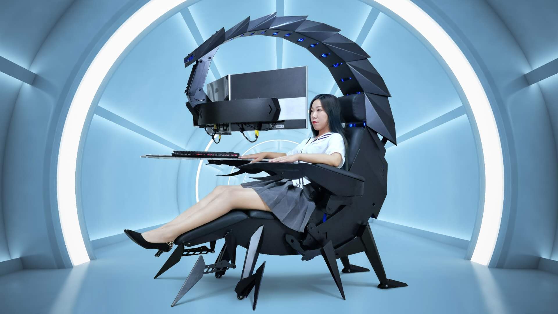 This Insane Motorized Scorpion Computer Chair Is Perfect For Work From Home Supervillains Videos Soranews24 Japan News