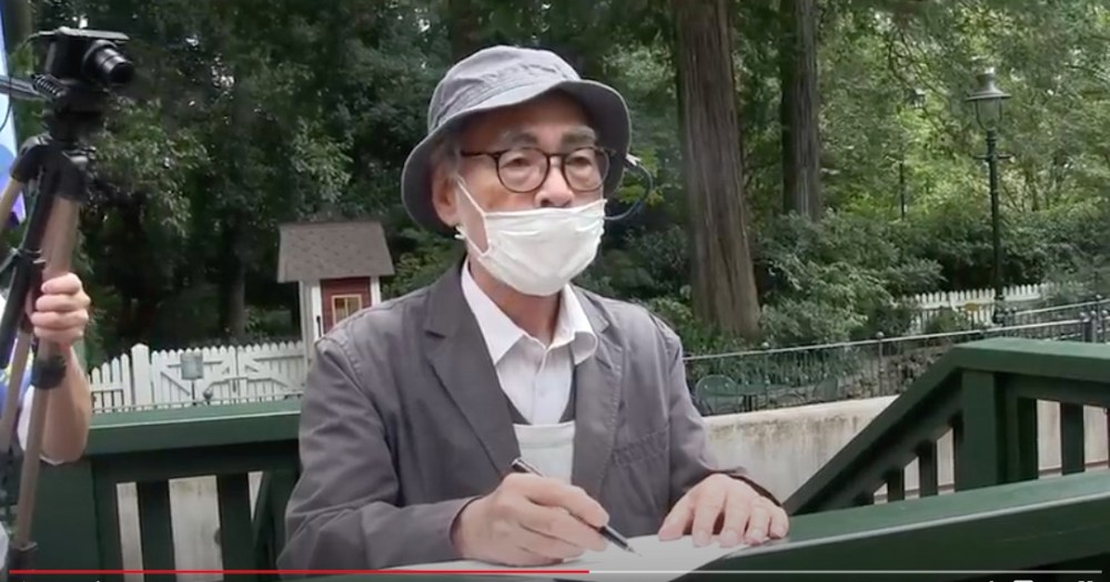 Hayao Miyazaki sketches cute characters for new signboard at the Ghibli  Museum【Video】