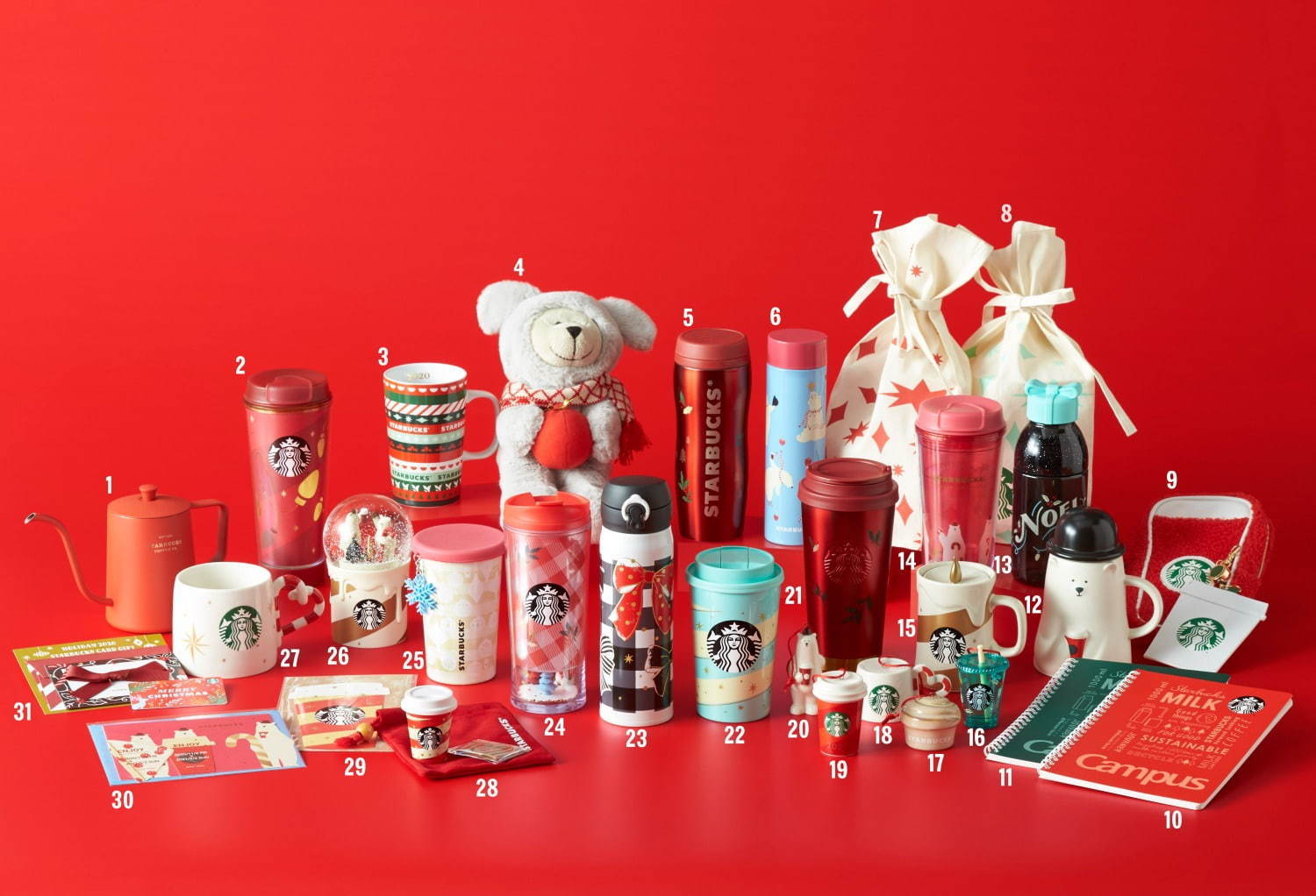 Starbucks unveils festive new Christmas drinkware range for 2020