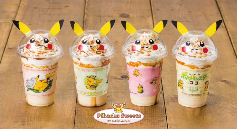 Pikachu Pika Pika purin dessert drinks totally tempting at Pokémon