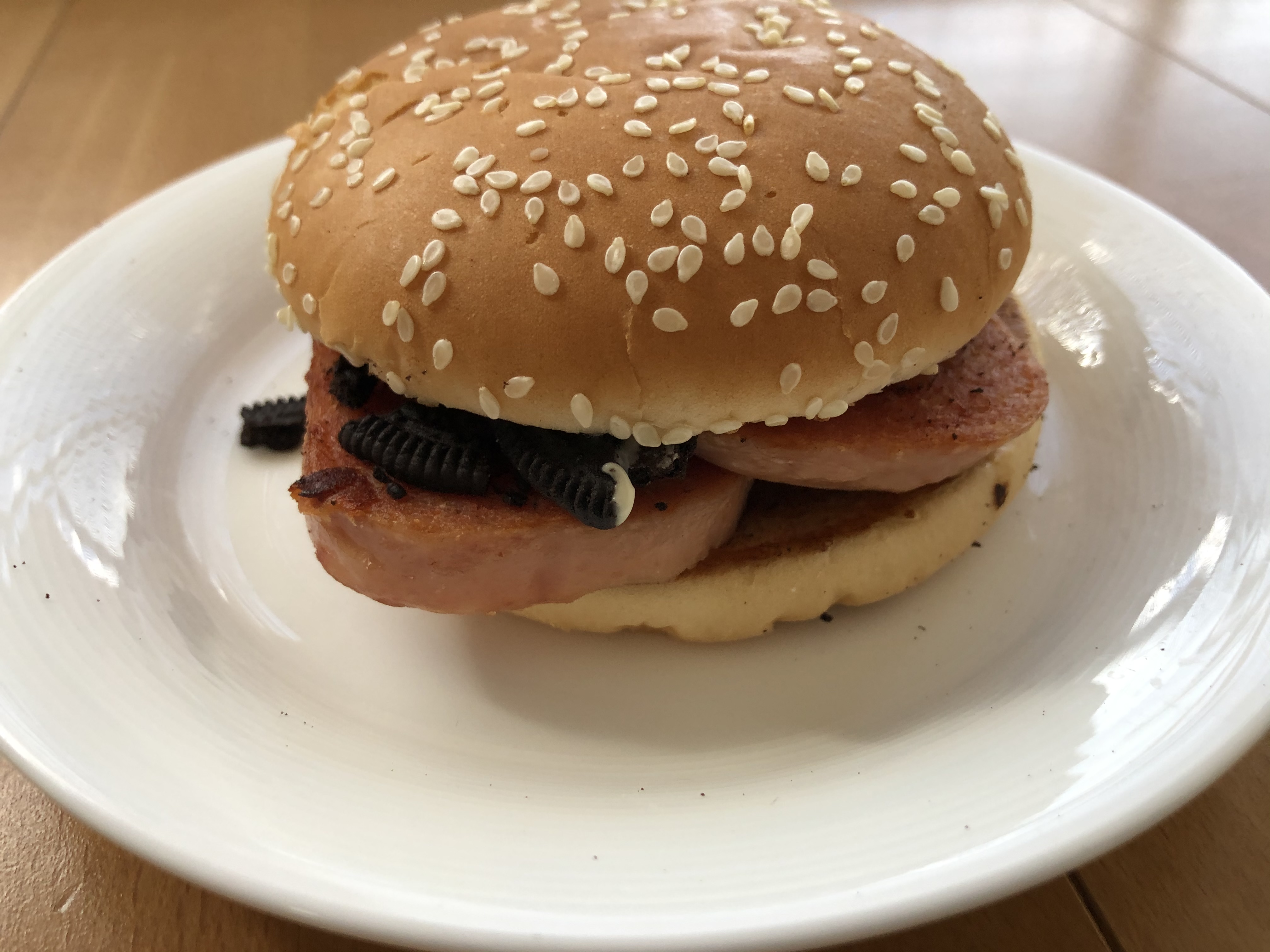 Let’s try making our own Chinese McDonald’s Oreo-Spam burgers