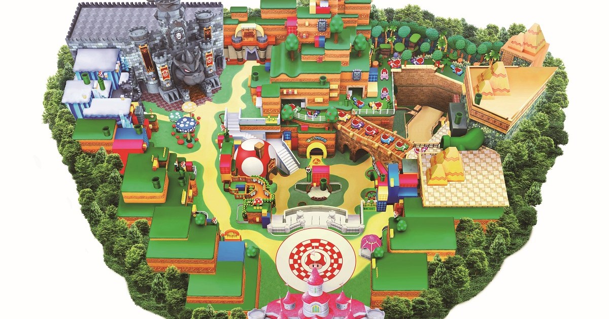 Here it is The finalized map for Super Nintendo World at Universal