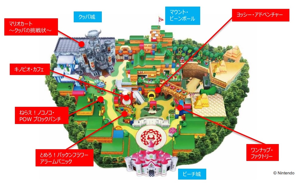 HARAJUKU X CDMX: Here it is: The finalized map for Super Nintendo World ...