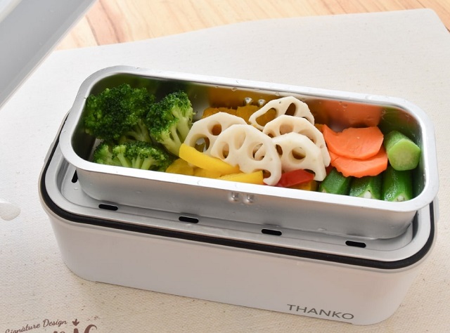 One-person bento box-sized rice cooker gets double-decker version