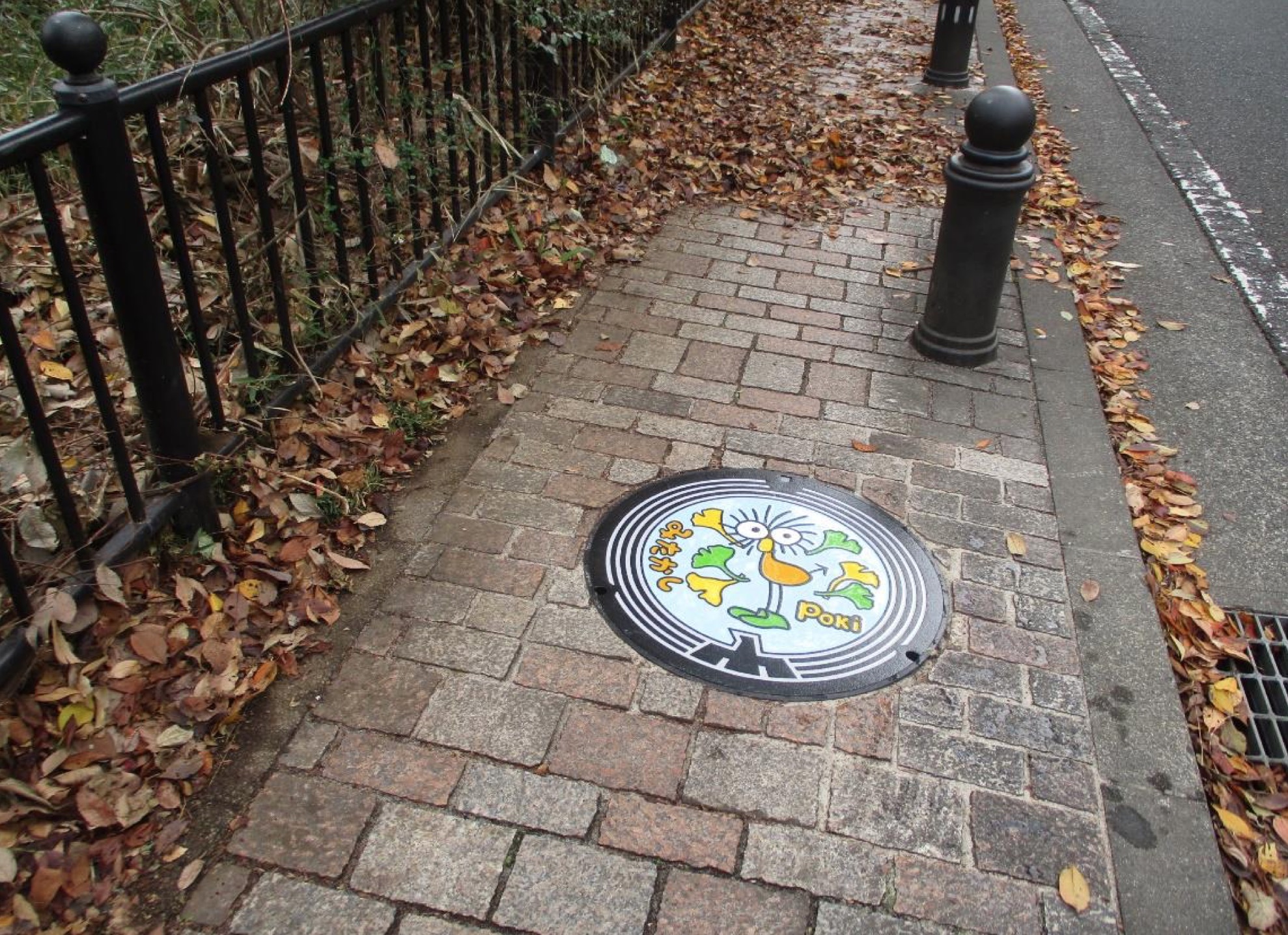 Character created by Hayao Miyazaki pops up on manhole covers in