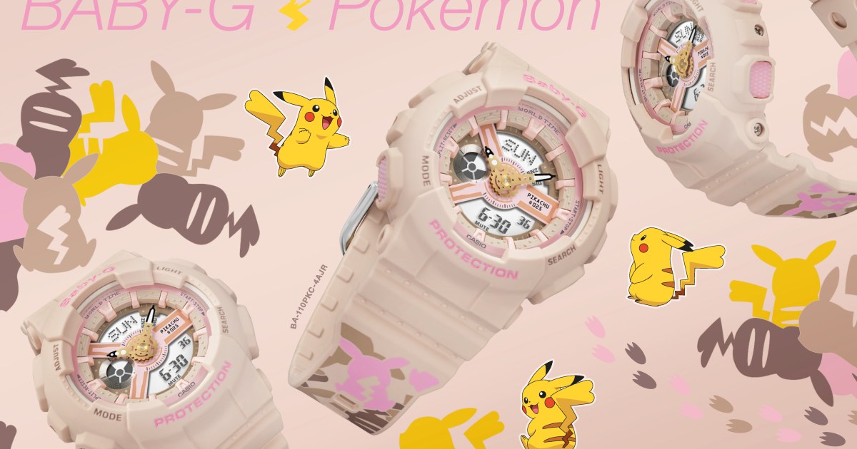 Casio’s Pikachu Baby-G is the perfect watch for Pokémon trainers