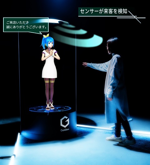 Japanese company develops life-sized reactionary anime girl hologram store  guides - Japan Today