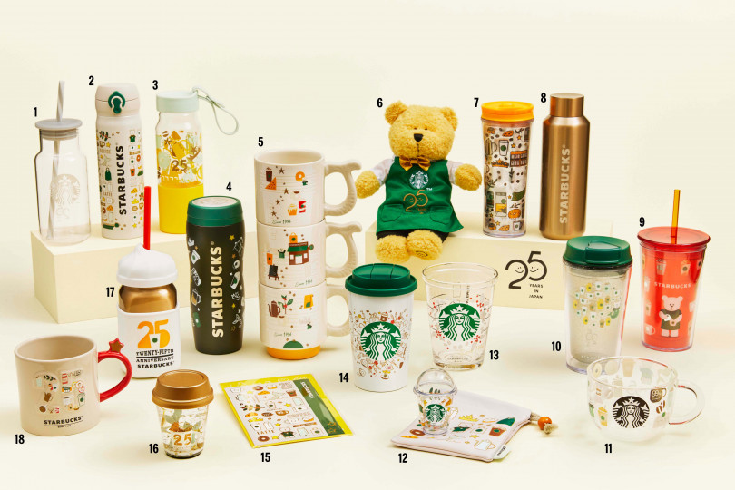 Starbucks celebrates its 25th anniversary in Japan with a special commemorative drinkware range