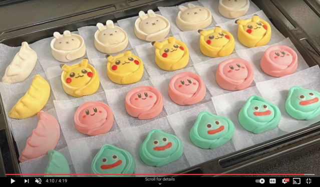 Pikachu, Kirby, Slime and Miffy served up as delicious dumpling delights【Pics, Video】