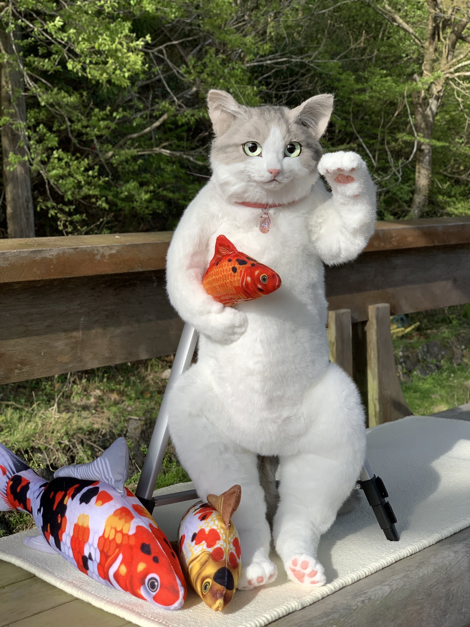 Realistic Faux Fur Cat Bag | eBay