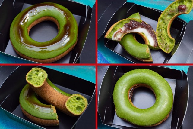 Mister Donut Glossy Green Tea shows true beauty is on the inside, even for desserts【Taste test】