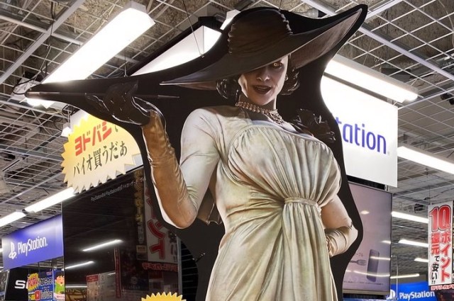 The life-size Resident Evil Village tall vampire lady standee may be her most terrifying form yet