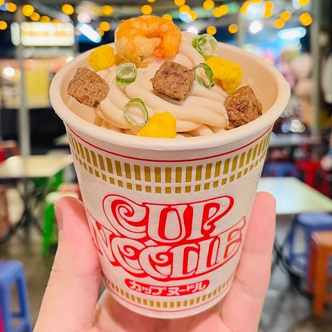 Cup Noodle instant ramen topping ice cream is on sale now, Nissin reminds/threatens us