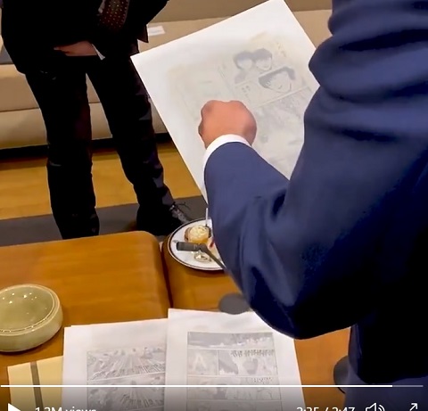 President Of France Meets With Manga Video Game Royalty In Tokyo Video Soranews24 Japan News