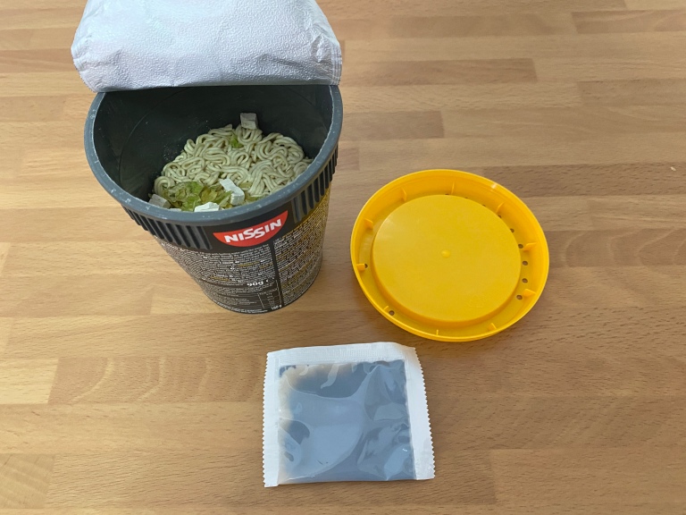 We try European Cup Noodle Soba flavors to see which ones come out on