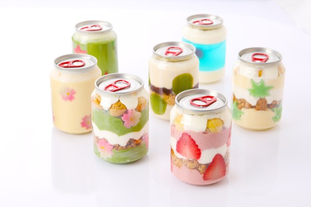 Kyoto’s newest Shinkansen souvenir: Canned cakes filled with matcha and cherry blossoms