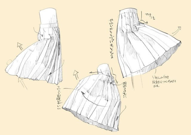 Japanese Twitter user shares a genius-level tip for drawing manga characters in skirts【Pics】