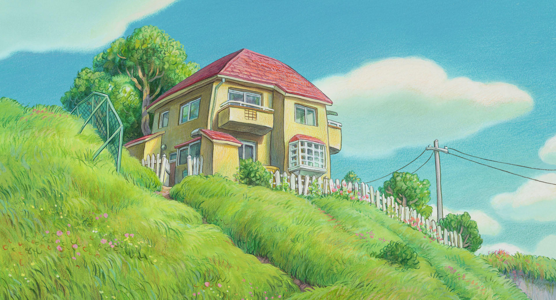 Garden anime house village farm Studio Ghibli Karigurashi no  Arrietty jungle cottage estate flower yard rural area  Anime Mansion  HD wallpaper  Pxfuel