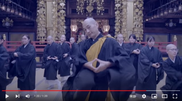 Real Buddhist monk shows off hot (and sweet) EDM dance moves in Mount Koya video