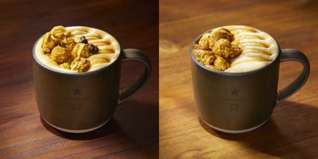 Starbucks adds popcorn and rum to hot drinks in Japan