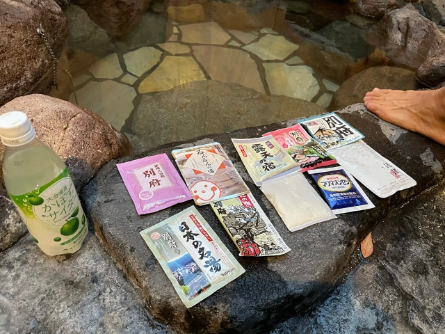 Which of these Beppu-themed bath salts make your home bath feel most like the famous onsen area?