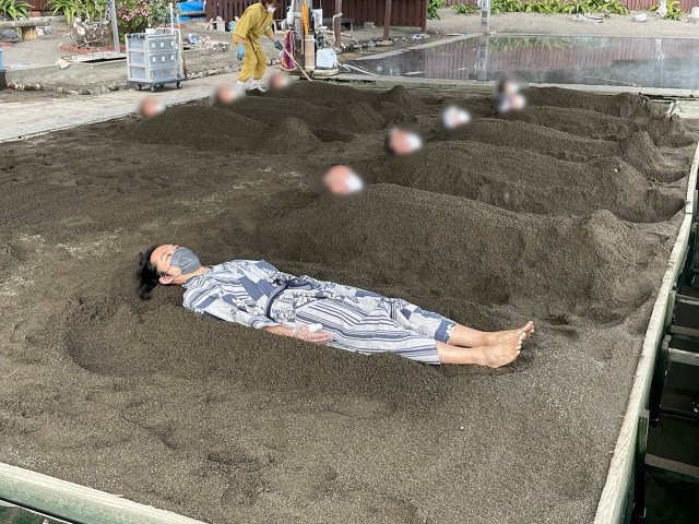 Soak in a sand bath in Beppu, Japan’s famous onsen region