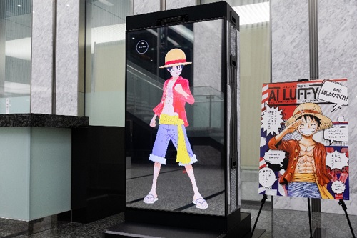 One Piece’s Luffy is now working as an AI receptionist at manga publisher’s Tokyo office【Video】