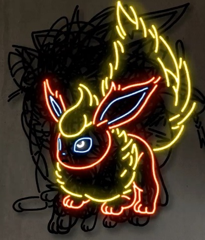 Every Eevee evolution in one awesome neon sign? Please make this ...