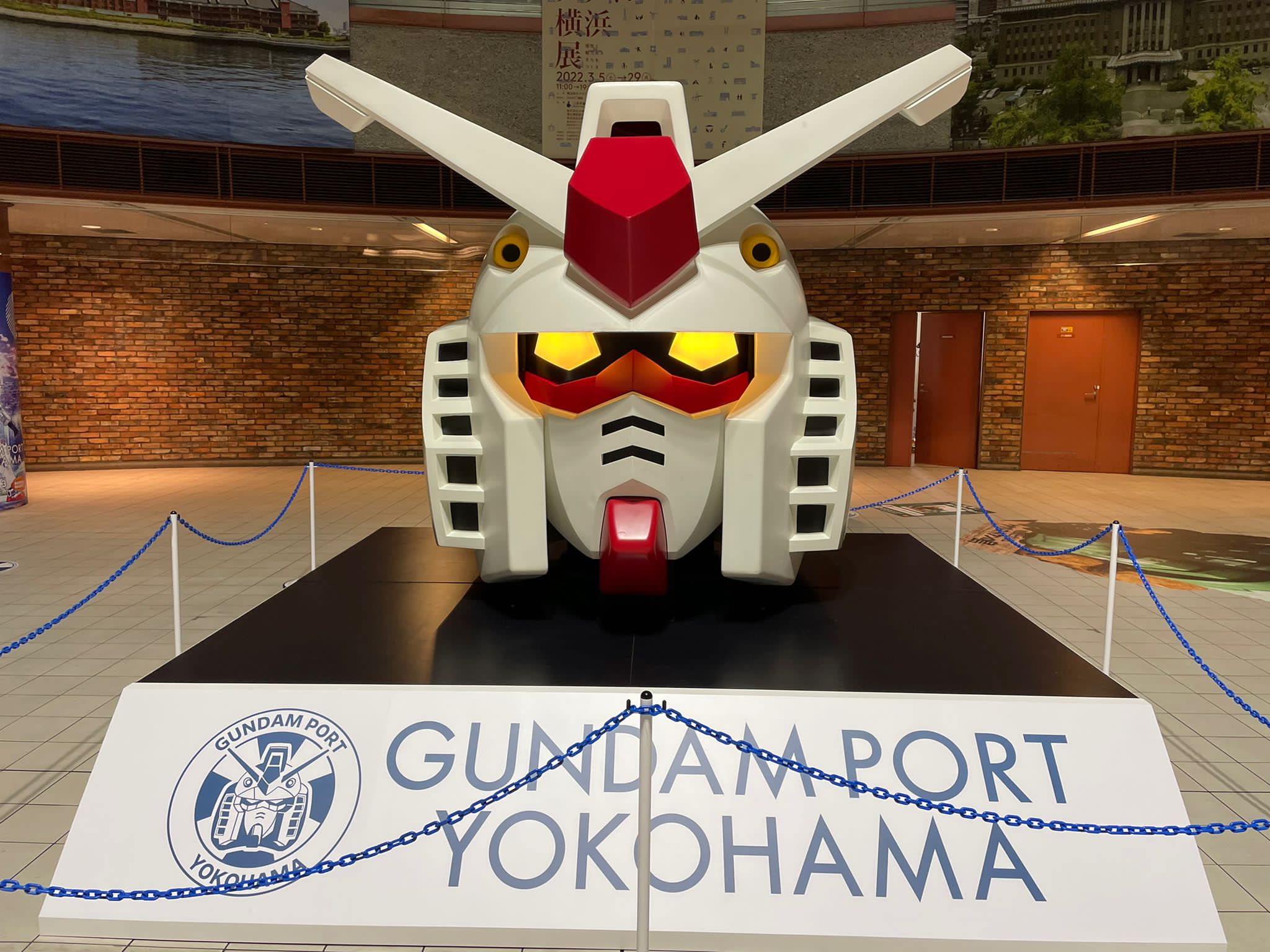 Giant Gundams occupy Yokohama as part of Gundam Port Yokohama art