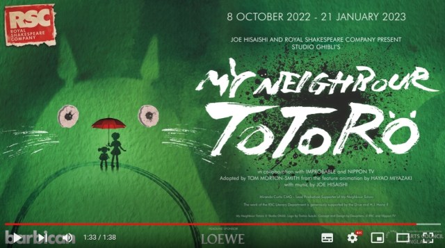 Live-action My Neighbor Totoro stage play starts this fall, composer Joe Hisaishi producing【Vid】