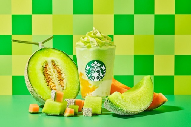 Starbucks Japan’s new melon Frappuccino is part of a Japanese pun-themed dessert menu