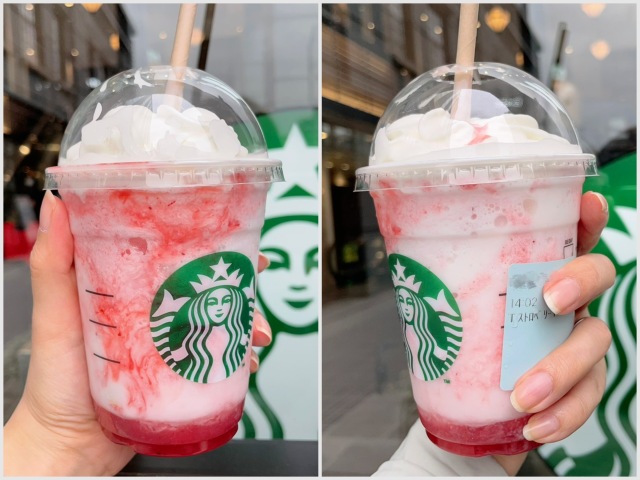 Starbucks Japan new limited edition exclusive menu Frappuccino strawberrry pink drinks 5