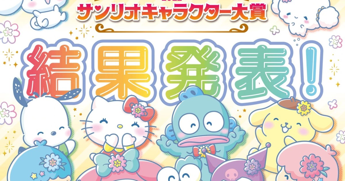 The 2023 Sanrio character popularity ranking results revealed