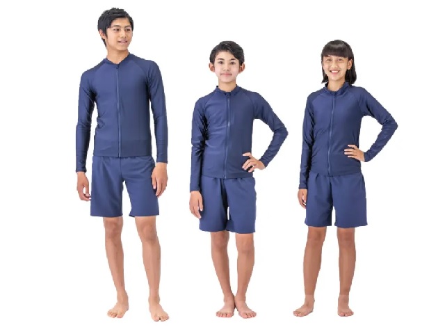 Japan’s first genderless, two-piece school swimsuits are now available for adoption by schools
