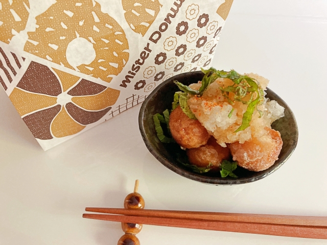 Agedashi…doughnuts? Traditional Japanese tofu dish gets a sweet twist from Mister Donut