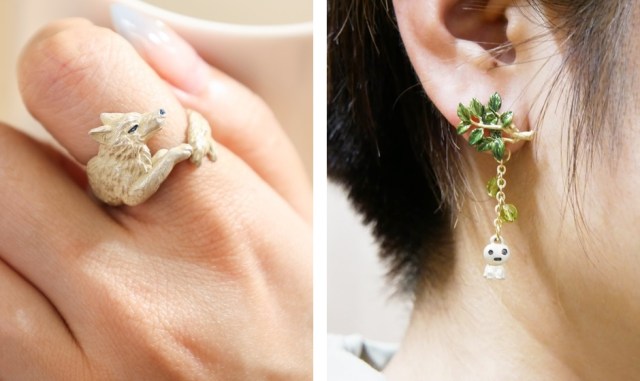 New Princess Mononoke accessory line has Kodama for your ears, wolves for your fingers【Photos】