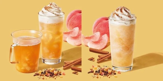 New limited Starbucks Japan drinks mix tranquil peach and majestic chai