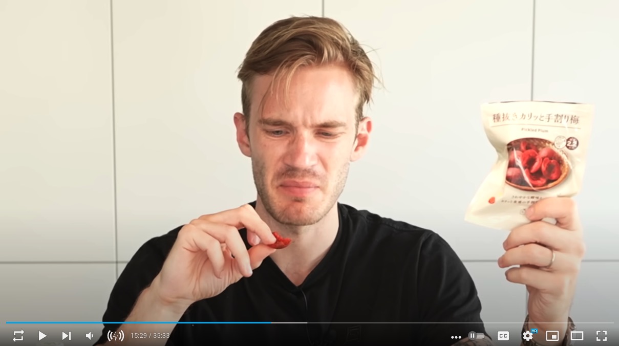PewDiePie tries “every” Japanese snack and this is how people in Japan
