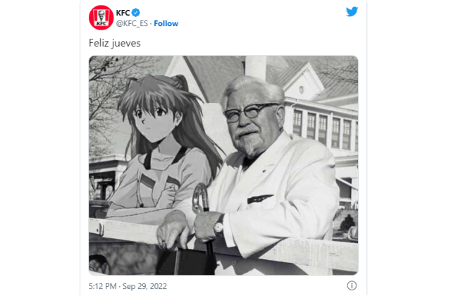 Why is Asuka standing next to Colonel Sanders? Because it’s Thursday of course!