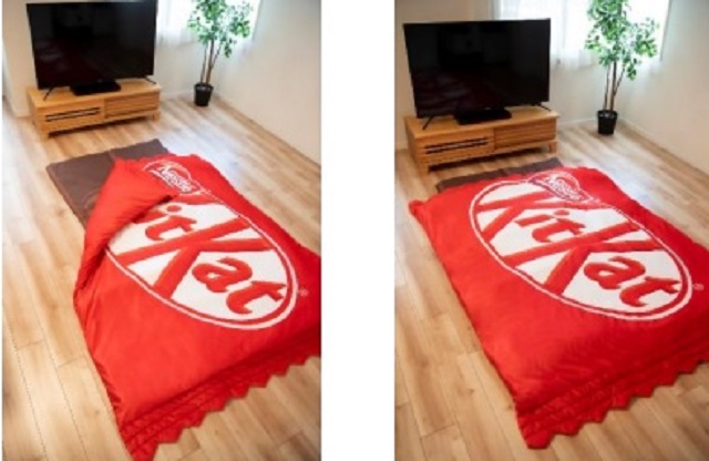 Japan’s gigantic KitKat futon looks like a sweet place to catch some Zs【Photos】