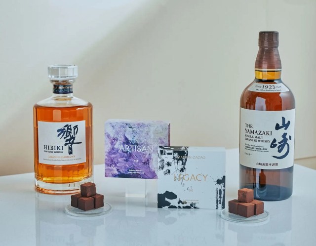 Premium Japanese whisky is now in chocolate form with Suntory Yamazaki and Hibiki nama chocolate