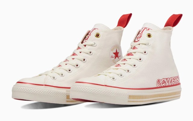 Converse teaming up with Cup Noodle for three pairs of shoes inspired by iconic packaging
